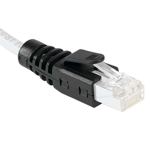 Hoes voor RJ45-stekker met clips zwart