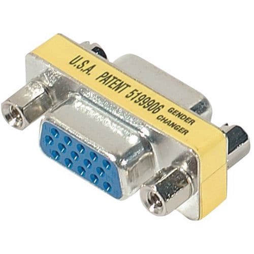 Adapter mini HD15 vrouw/vrouw (VGA)