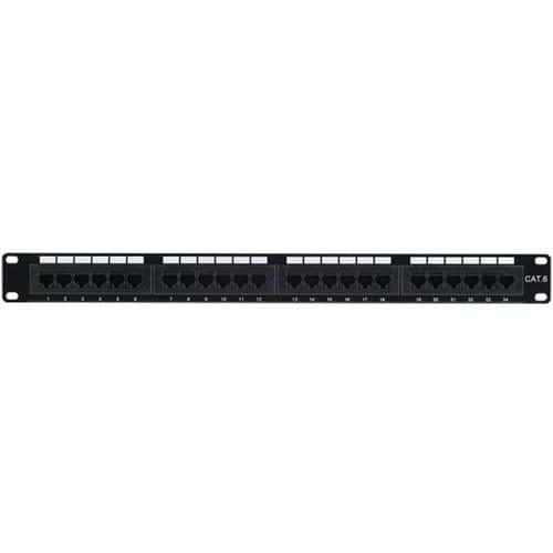 Patchpanel 19 INCH 1U 24 Poorten CAT 6 UTP