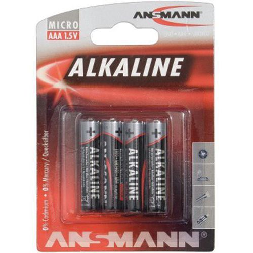 Alkalinebatterijen ANSMANN 5015553 LR03 / AAA