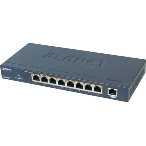 Planet GSD-908HP switch POE+ 8 GIGABIT 120W + poort NVR GIGA