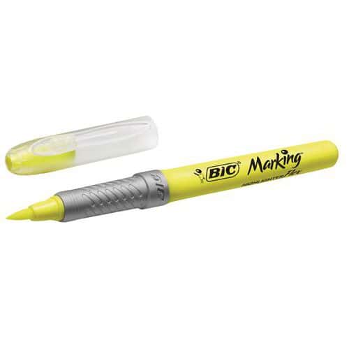 Markeerstift Bic Highlighter Grip Flex - Geel