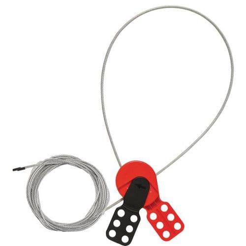 Lockoutsysteem, kabel met klem