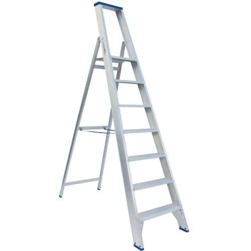 Industriële trapladder aluminium - enkelzijdig