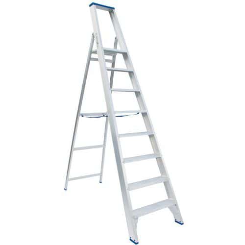 Industriële trapladder aluminium - enkelzijdig