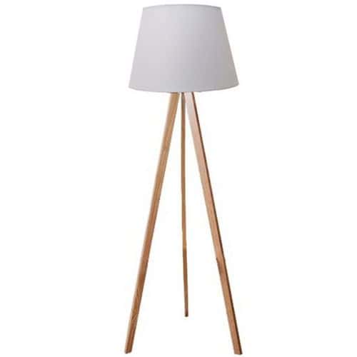 Vloerlamp TOOKA wit/bamboe - UNILUX