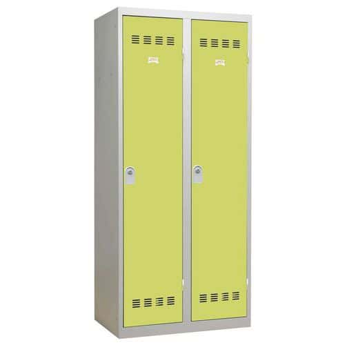 Garderobekast zware industrie - Breedte 400 mm - 2 kolommen - Vinco