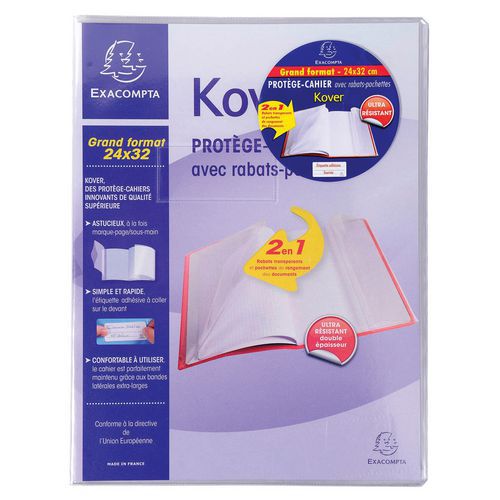 Schriftomslag doorzichtig kover® 24x32 cm Exacompta