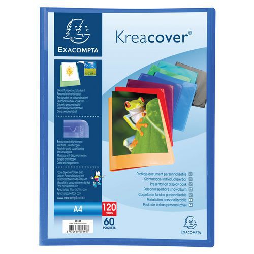 Showalbum flexibel PP Kreacover® A4 - set van 8 - Exacompta