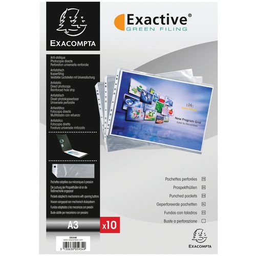 Showtas 10 st. geperforeerd glad pp A3 exactive® Exacompta