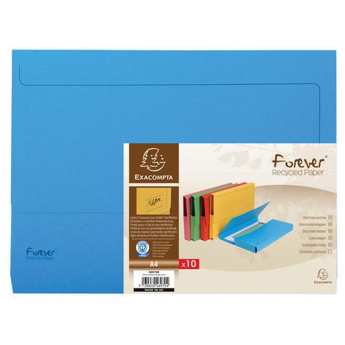 Pocketmap forever® 5 st. 290g/m 24x32cm voor A4 Exacompta