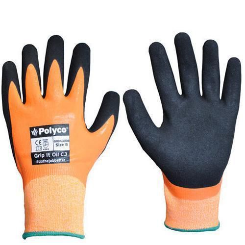 Snijbestendige handschoenen Polyco Grip It Oil C3 - 1 paar