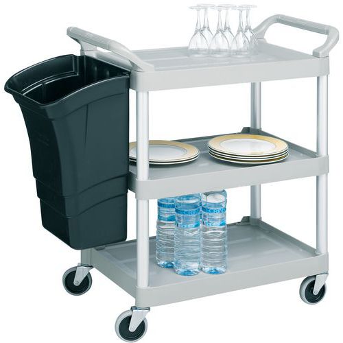 Servicetrolley 3 plateaus 90 kg - Rubbermaid