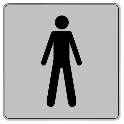 Pictogram van polystyreen ISO 7001 - Herentoilet