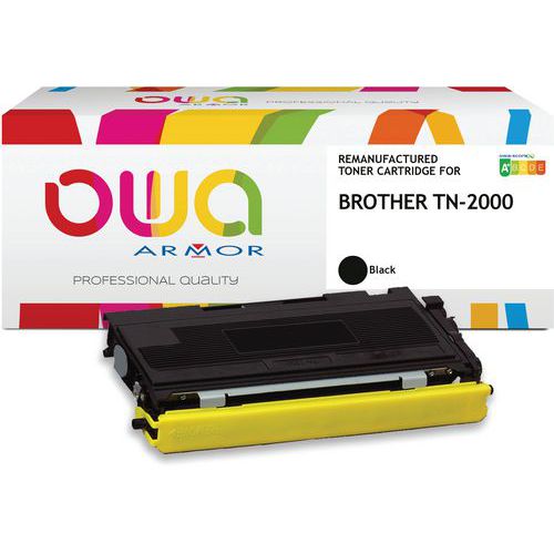 Toner refurbished Brother TN-2000 - Zwart - Owa