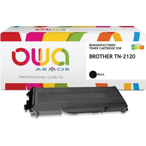 Toner refurbished Brother TN-2120 - Zwart - Owa