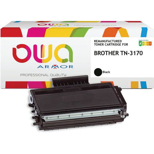 Toner refurbished Brother TN-3170 - Zwart - Owa