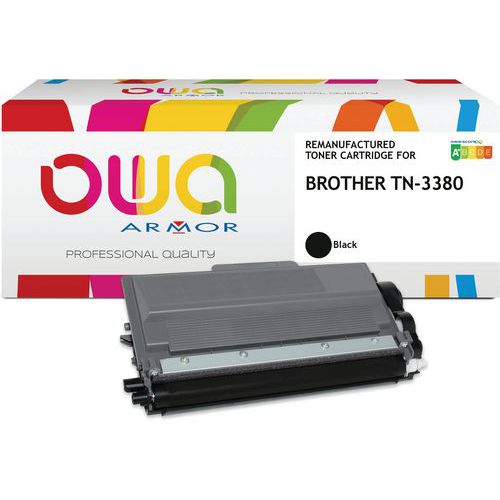 Toner refurbished Brother TN-3380 - Zwart - Owa