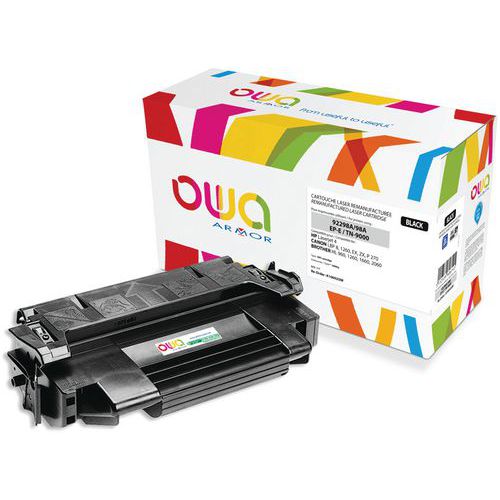 Toner refurbished Canon EP-E-HP 92298A-BROTHER TN-9000-Zwart