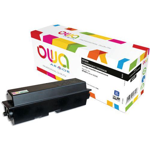 Toner refurbished Epson C13S050436 - C13S050438 Zwart - Owa