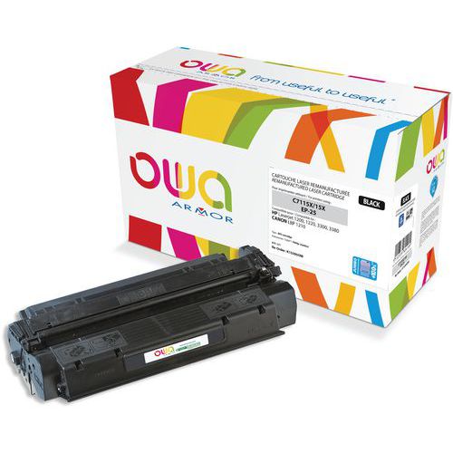 Toner refurbished HP C7115X - Canon EP-25 - Zwart - Owa