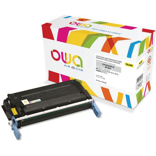 Toner refurbished HP C9722A - Canon EP-85 Y - Geel - Owa