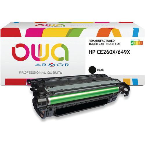 Toner refurbished HP CE260X - zwart - Owa