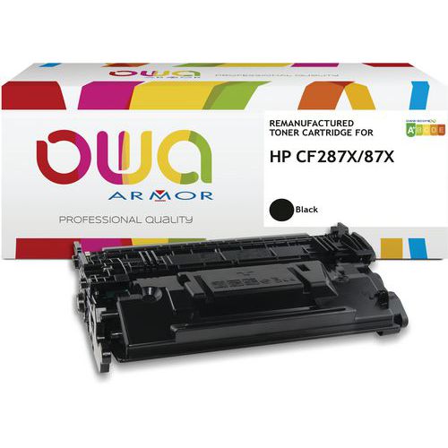 Toner refurbished HP CF287X - zwart - Owa