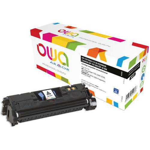 Toner refurbished HP Q3960A-Canon EP-87BK-HP C9700A- 701BK