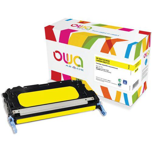 Toner refurbished HP Q6472A - Canon 717Y - Geel - Owa