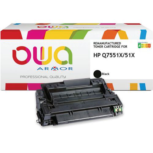 Toner refurbished HP Q7551X - Zwart - Owa