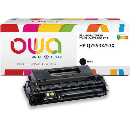 Toner refurbished HP Q7553X - Zwart - Owa