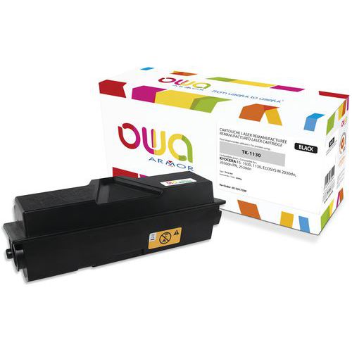 Toner refurbished Kyocera TK-1130 - Zwart - Owa