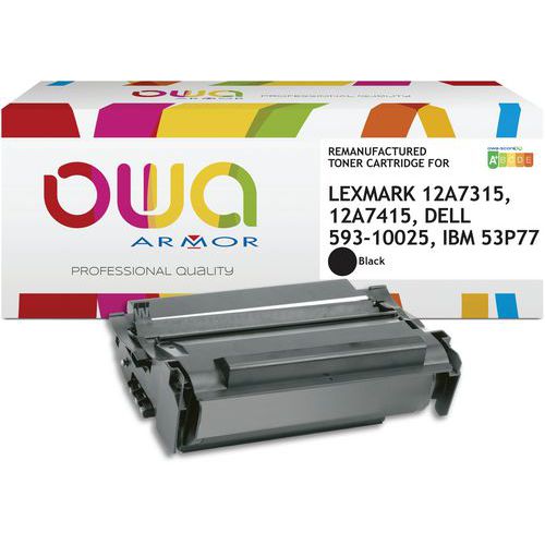 Toner refurbished Lexmark 12A7315-12A7415-Dell593-10025