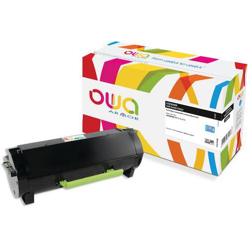 Toner refurbished Lexmark 50F2U00 - 50F2U0E - Zwart - Owa