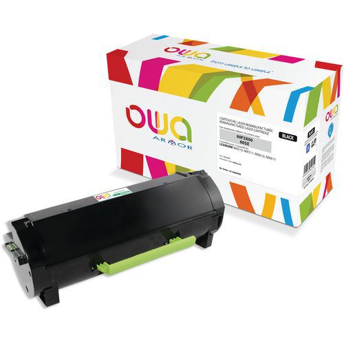 Toner refurbished Lexmark 60F5X00 - Zwart - Owa