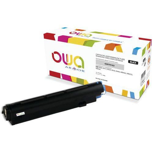 Toner refurbished OKI 43979102 - Zwart - Owa