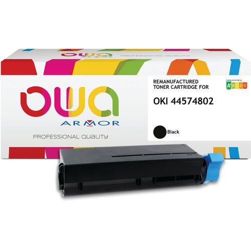 Toner refurbished OKI 44574802 - Zwart - Owa