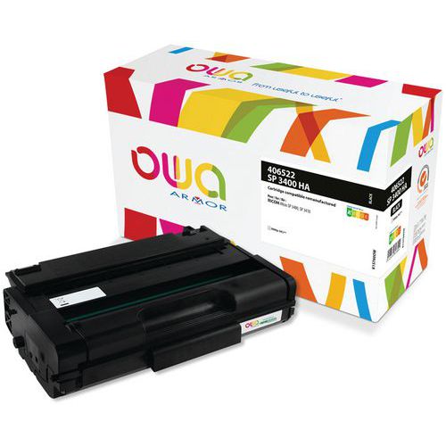 Toner refurbished Ricoh 406522 - Zwart - Owa