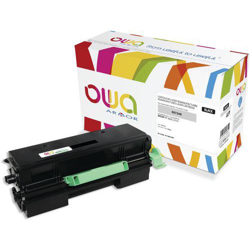 Toner refurbished Ricoh 407340 - Zwart - Owa