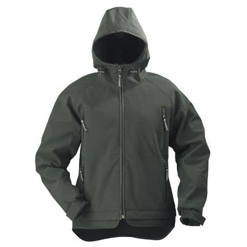 Werkjack van softshell Yin dames - zwart