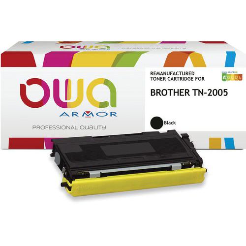 Toner refurbished Brother TN-2005 - Zwart - Owa