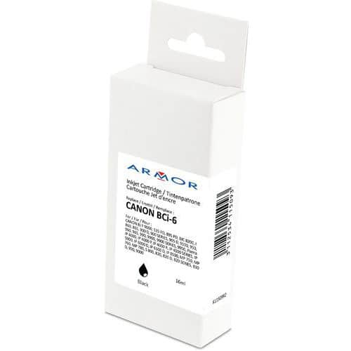 Inktcartridge compatibel Canon BCi-6 B - Zwart - Armor