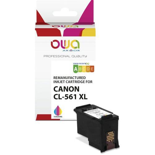 Inktcartridge refurbished Canon CL-561 XL - 3 kleuren - Owa