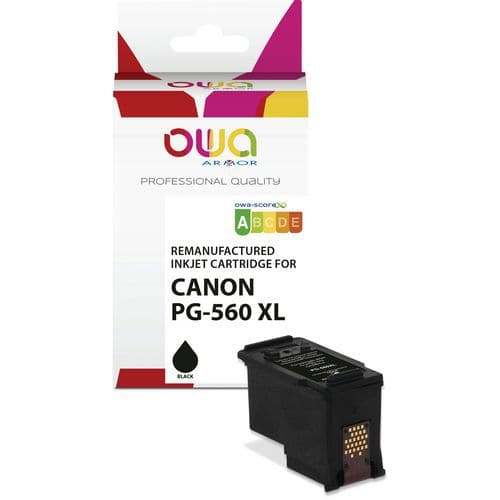 Inktcartridge refurbished Canon PG-560 XL - Zwart - Owa