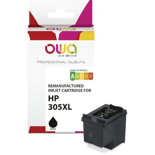 Inktcartridge refurbished HP 305XL - zwart - OWA