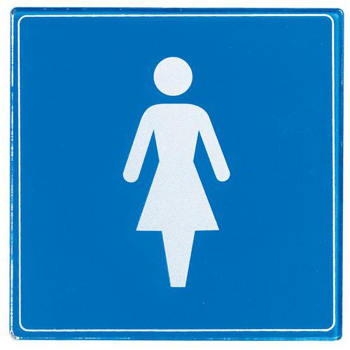 Pictogram van plexiglas vierkant - Dames