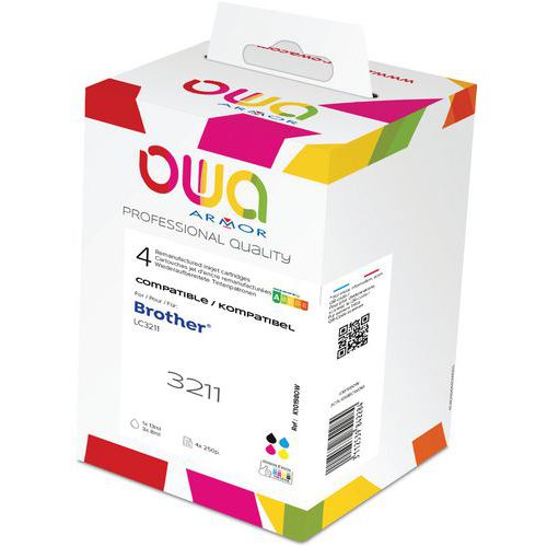 Inktcartridge refurbished Brother LC-3211 - 4 kleur - Owa