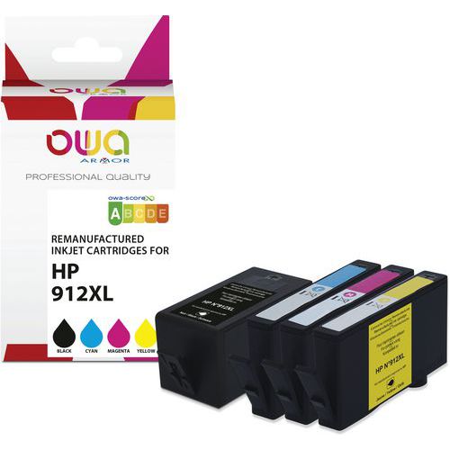 Inktcartridge refurbished HP 912XL - 4 kleur - Owa