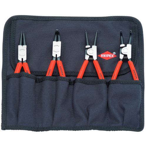 Assortiment borgveertangen Knipex - 4 stuks